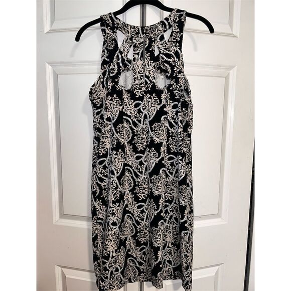Lulu B Women's Black Coral and Rope A-Line Midi Dress Size M Casual - Picture 6 of 7